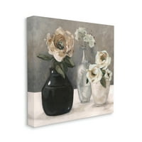 Stupell Industries Vegyes Rózsa Csokrok Csendélet Botanikai & Virágos Festmény Galéria Csomagolt Vászon Nyomtatás Fal