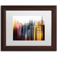 Védjegy Képzőművészet Urban Stretch NYC VI vászon művészet, Philippe Hugonnard, White Matte, Wood Frame