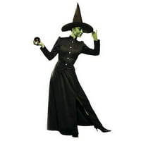 Morris Jelmezek Óz varázslója klasszikus gonosz boszorkány Női Halloween jelmez Jelmez felnőtteknek, M