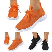 dmqupv cipő csizma női női sportcipő lapos alsó könnyű Fly szőtt háló előnye cipő-női Technicalsportshoe Orange 9
