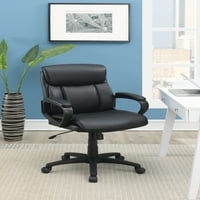 Állítható irodai szék görgőskerekekkel, Aukfa középső háttámlájú hátsó kárpitozott feladat irodai szék, számítógépes