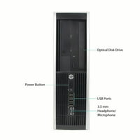 Felújított HP asztali torony számítógép, Intel Core i7, 16 GB RAM, 480 GB SSD, Windows Pro, Többszínű, 6300-SFF