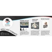 Stupell Industries humoros fekete -fehér óriás panda medve bajusz keretes fal art, 30, Balazs Solti tervezése