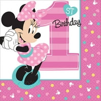 Disney Minnie Mouse 1. születésnapi ital szalvéta