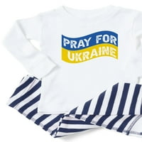 CafePress-Imádkozz Ukrajna pizsama-kisgyermek Hosszú ujjú pizsama szett