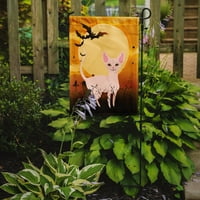 Carolines kincsek BB4457GF Halloween Sphyn macska zászló kert mérete kicsi, többszínű