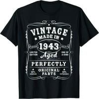 Vintage 80. születésnapi dekoráció férfi Vicces Születésnapi póló
