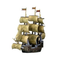 Hajó modell hajó s 1: skála papír DIY játék oktatási játékok Vintage stílusú vitorlás hajó modell S fiúknak felnőttek
