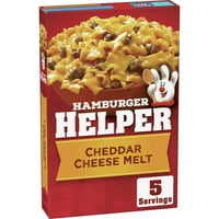 Hamburger Segítő, Cheddar Sajt Olvadék, 4. oz box