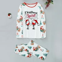 Lenago karácsonyi pizsama nőknek Anyu nyomtatott felső + nadrág karácsonyi karácsonyi pizsama szett család számára