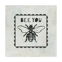 Védjegy Szépművészet 'Bee Stamp Bee You' vászon művészete: Courtney Prahl