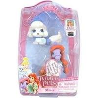 Disney Princess Palace Háziállat Minis 2 figurák, Hamupipőke kiskutya tök & Ariel póni kagyló