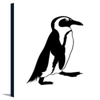 Penguin-egyszerű-fekete-fehér-Lantern Press Artwork