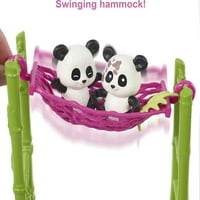 Barbie Panda Care and Rescue játékkészlet babával, színváltó pandákkal és 20 + kiegészítőkkel