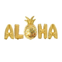 Rosarivae Hawaii fél fólia léggömbök metál Mylar léggömb dekorációk ALOHA fél kedvez kellékek