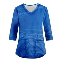 Feternal Női Divat Alkalmi Retro nyomtatás V-nyakú Hüvely egységes overall póló felső Női ingek