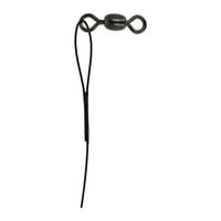 Lazer Sharp 9135H-Nylawire Premium Snelled Fishhook, Fekete, Méret 3 0, csomag