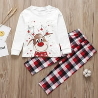 Karácsonyi családi pizsama Matching Set Klasszikus kockás karácsonyi hálóruha Párok és gyerekek Lounge Wear