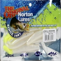 Norton 3-3 4 Bika Minnow, gyöngyfehérje chartreuse farkával