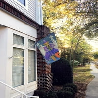 Carolines kincsek PPP3002CHF Airedale Boo Hoo Halloween zászló vászon ház mérete nagy, többszínű