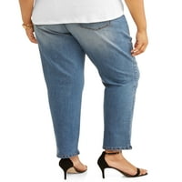 Terra & Sky Women's Plus Pocket Classic Straight Feon Jean