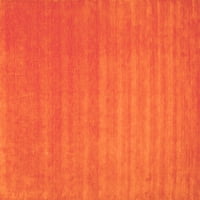 Ahgly Company Beltéri Kerek Absztrakt Narancssárga Kortárs Terület Szőnyegek, 3 ' Kerek