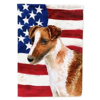 Caroline kincsei BB9713GF Jack Russell Terrier hazafias zászló kert mérete kicsi, többszínű