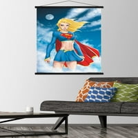 Képregények-Supergirl-felhők fali poszter fa mágneses kerettel, 22.375 34