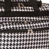 CalBags Divat Nyomatok, Fekete Fehér Houndstooth