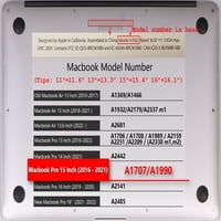 KAISHEK kemény védőburkolat fedél kompatibilis a MacBook Pro s-A1707 A1990, márvány 98