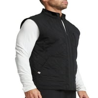 Scrubstar férfi Ultimate Stretch antimikrobiális technológia Zip Front Steppelt bozót mellény WD316A