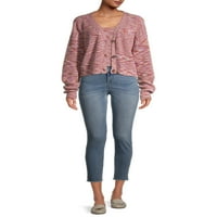 KENDALL + KYLIE JUNIORS Slouchy Cropped Cardigan