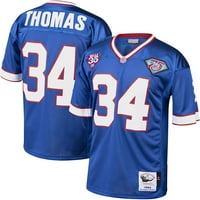 Mitchell & Ness férfi Thurman Thomas Royal Buffalo Bills_ hiteles primitivizmus nyugdíjas játékos mez