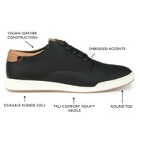 Vance Co. Mens Aydon széles szélességű Tru Comfort Faam csipkés alkalmi cipő