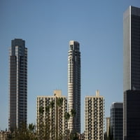 Alacsonyabb szögletes kilátás, közül, épületek, évszázad város, Los Angeles, megye, California, USA poszter nyomat