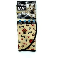 & T Pet Bowl Mat, Kutya Ház nyomtatása, 12.5 21.5