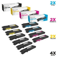 Kompatibilis Dell C3760DN C3760N C3765NF toner patronok halmaza: fekete 331-8429, cián 331-8432, Magenta 331- és sárga