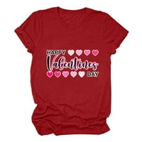 Női Crewneck felsők Clearance pólók kényelmes divatos ruhák Valentin-nap Boldog Valentin-nap Levélnyomtatás Pulóver