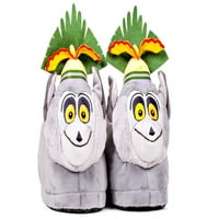 2107 - - DreamWorks Madagaszkár-King Julien papucs-nagy-Happy Feet férfi és női papucs