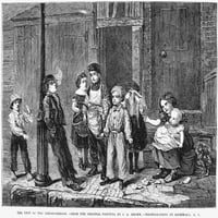 Utcai Sün, 1867. A Környék Kártevője.'Fametszet, Amerikai, J. G. Brown Festménye Után. Poszter nyomtatás