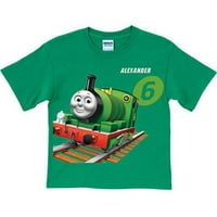 Személyre szabott Thomas & Friends Percy Green kisgyermek fiú póló