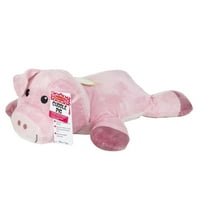 Melissa & Doug Cuddle Pig Jumbo plüss kitömött állat aktivitási kártyával