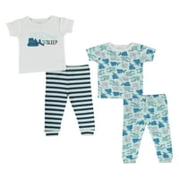 Cutie pie álmodozók kisfiú és kisgyermek fiú szorosan illeszkedő pamut alvó ruházat pizsamák, méretek hónapok-4t