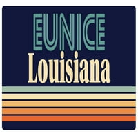 Eunice Louisiana Hűtőmágnes Retro Design