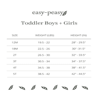 Easy-Peasy baba és kisgyermek hosszú ujjú pólók, 2-csomag, méretek 12m-5T