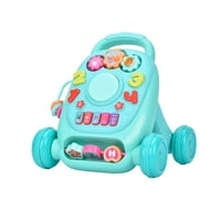 Ankishi Toy Music Cart, tanulási játékok kisgyermekek számára, Baby Activity Center Mini kocsi kézi dob zene kétnyelvű