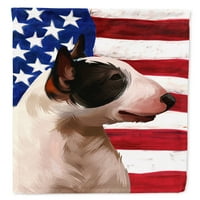 Bull Terrier Miniatűr Amerikai Zászló Zászló Vászon Ház Mérete