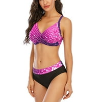 tankini fürdőruhák nőknek Női Cross Sport melltartó virág nyomtatott strand fürdőruha úszás Tankini Bandeau kötés Bikini