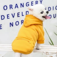 Reheyre Kutya Kapucnis Egyszínű hátsó zseb Poliészter kültéri húzózsinór kényelmes Kutyakabát kis közepes kutyák számára