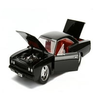 Nagy idő izom 1: Plymouth Roadrunner öntött autó fekete játék járművek